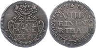 Hessen-Kassel 1/8 Taler Karl 1670-1730. -