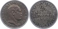 Hessen-Kassel 2 1/2 Silbergroschen Friedrich Wilhelm I. 1847-1866. -
