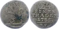 Hessen-Kassel 1/24 Taler Wilhelm IX. 1785-1803. -