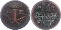 Hessen-Kassel 2 Heller Wilhelm VIII. 1751-1760. -