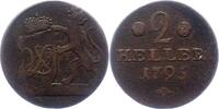Hessen-Kassel Cu-2 Heller Wilhelm IX. 1785-1803. -