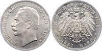 Baden 3 Mark Friedrich II. 1907-1918. -