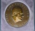 Personenmedaillen einseitige Bronzemedaille Underberg, Carl Dr. 1896-1972., Inhaber der Firmengruppe Underberg. -