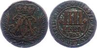 Münster-Bistum 4 Pfennig Friedrich Christian von Plettenberg 1688-1706. -