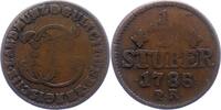 Jülich-Berg 1/2 Stüber 1 Karl Theodor 1742-1799. -