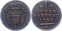 Schaumburg-Hessen Cu-Guter Pfennig Wilhelm IX. von Hessen-Kassel 1785-1803. -