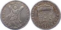 Braunschweig-Calenberg-Hannover 1/3 Taler Feinsilber Georg Ludwig 1698-1714. -