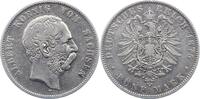 Sachsen 5 Mark Albert 1873-1902. -