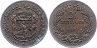 Luxemburg 2 1/2 Centimes Wilhelm III. 1849-1890. -