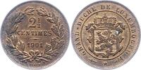 Luxemburg 2 1/2 Centimes Adolph von Nassau-Weilburg 1890-1905. -