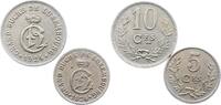 Luxemburg 5 und 10 Centimes Charlotte 1919-1964. -