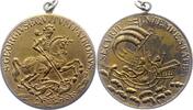 Städte in den Habsburger Erblanden Tragbare Bronze Georgsmedaille Kremnitz. -