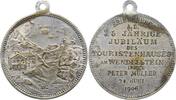 Bayern versilberte Bronzemedaille Prinzregent Luitpold 1886-1912. -