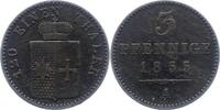 Waldeck 3 Pfennig Georg Victor 1852-1893. -