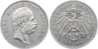 Sachsen 5 Mark Georg 1902-1904. -