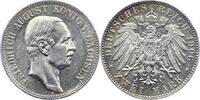 Sachsen 2 Mark Friedrich August III. 1904-1918. -