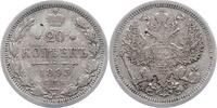 Russland 20 Kopeken Alexander III. 1881-1894. -