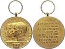 Rumänien Vergoldete Bronzemedaille Karl II. 1930-1940. -