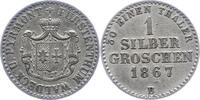 Waldeck Silbergroschen Georg Victor 1852-1893. -