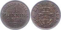 Brandenburg-Preußen 1 Pfennig Wilhelm I. 1861-1888. -