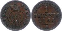 Schaumburg-Lippe 1 Pfennig Georg Wilhelm 1807-1860. -
