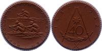 Porzellanmedaillen Meißen. Braune Porzellanmedaille 1 Deutsches Reich -