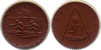 Porzellanmedaillen Meißen. Braune Porzellanmedaille 1 Deutsches Reich -