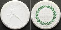 Porzellanmedaillen Dresden. . Weiße Porzellanmedaille 1 Deutsches Reich -