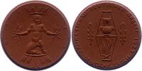 Porzellanmedaillen Dresden. Braune Meißner Porzellanmedaille 1 Deutsches Reich -