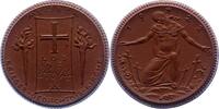 Porzellanmedaillen Meißen. Braune Porzellanmedaille 1 Deutsches Reich -