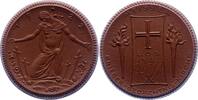 Porzellanmedaillen Meißen. Braune Porzellanmedaille 1 Deutsches Reich -