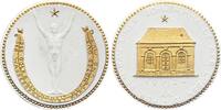 Porzellanmedaillen PROBE Lössnitz. Meißner Porzellanmedaille 19 Deutsches Reich -