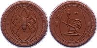 Porzellanmedaillen Dresden. Braune Meißner Porzellanmedaille 1 Deutsches Reich -