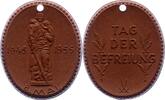 Porzellanmedaillen Braune Meißner Porzellanmedaille 1 DDR -