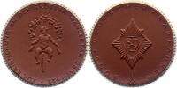 Porzellanmedaillen Berlin. Braune Porzellanmedaille Deutsches Reich -