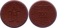 Porzellanmedaillen Löbau. Braune Porzellanmedaille 1 Deutsches Reich -