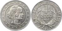 Brasilien 2000 Reis Republik 1889-1942. -