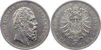 Württemberg 5 Mark Karl 1864-1891. -