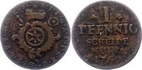 Mainz-Erzbistum Pfennig Emmerich Joseph 1763-1774. -