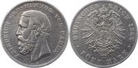Baden 5 Mark Friedrich I. 1856-1907. -