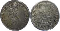 Sachsen-Meiningen 2/3 Taler Bernhard 1680-1706. -