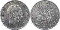 Sachsen 5 Mark Albert 1873-1902. -