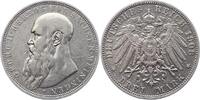 Sachsen-Meiningen 3 Mark Georg II. 1866-1914. -