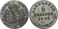Sachsen-Meiningen 6 Kreuzer Bernhard Erich Freund 1803-1866. -