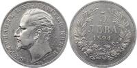 Bulgarien 5 Leva Ferdinand 1887-1918. -