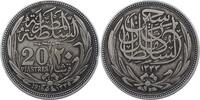 5 Piastres 1916 Ägypten Hussein Kamil 1333-1336 H. 1914-1917, Britisches Protektorat. Winz. Randfehler, sehr schön