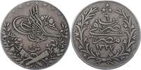 20 Qirsh 1909 Ägypten Muhammad V 1909-1914. Sehr schön