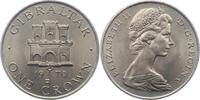 Gibraltar 1 Crown Elisabeth Seit 1952. -