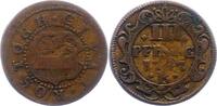 Mecklenburg-Rostock, Stadt Cu 3 Pfennig -