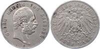 Sachsen 5 Mark Georg 1902-1904. -